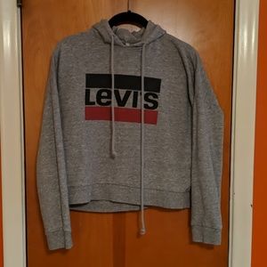 Levi's cropped hoodie, XS, EUC